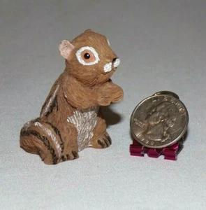Miniature Squirrel Figurine Resin Forrest Woods Animal 2" - Picture 1 of 4