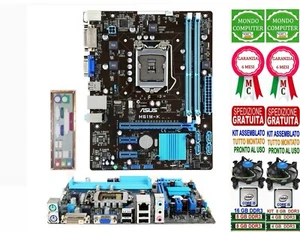 SCHEDA MADRE SOCKET 1155 ASUS H61M-K + CPU i5 3470S + RAM + DISSIPATORE - Photo 1/1