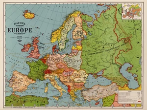 1920 Map of Europe - Picture 1 of 4
