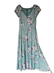 Free People Floral Tiered Maxi Dress S Cottagecore/Prair - Picture 1 of 5