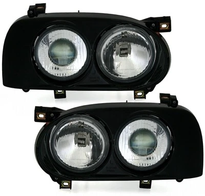 Per VW GOLF 3 III 91-97 Fari Doppio Proiettore L+R - Immagine 1 di 4