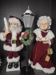 Telco Mr Mrs Claus Lampenmast 3 Stück Vintage 20" Motion-ettes ** lesen  - Bild 1 von 21