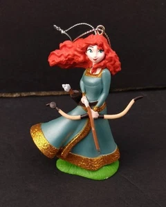 Disney Brave Princess Merida w Bow & Arrow 3.5”  Glitter Christmas Tree Ornament - Picture 1 of 7
