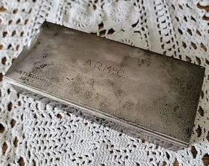 1944 Thistledown Cleveland Ohio Horse Race Track 395g Sterling Silver Box - Picture 1 of 21