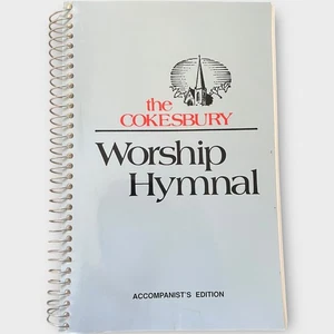 Cokesbury Worship Hymnal Accompanist's Edition Spiral Bound Light Blue Cover - Imagen 1 de 8