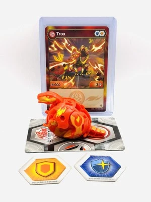 Bakugan Trox Red Pyrus Evolutions B900 + Tarjetas y Bakucores Foto 1 de 4