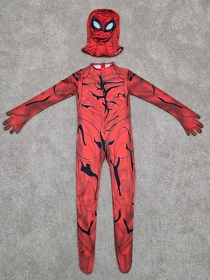 Marvel Spider-Man Negro Rojo Mono Spiderman Halloween Disfraz Body Máscara Foto 1 de 4