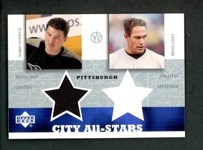 2003 Upper Deck City All-Stars Марио Лемье Брайан Джайлс Двойной GU Джерси - Изображение 1 из 2