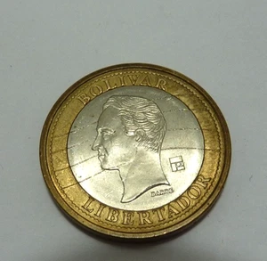 Venezuela Coin 1 Bolivar 2007 Bi-metallic - Picture 1 of 2