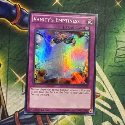 Yugioh! Vanity's Emptiness THSF-EN059 Super Rare 1st Edition NM - Image 1 of 2
