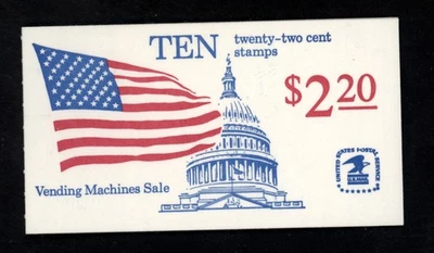 SCOTT 2116 BK145 BC32 1985 22 CENT FLAG & CAPITOL DOME ISSUE MNH OG VF! - Image 1 of 2