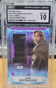 2023 Topps Star Wars Luke Skywalker Sourced Relic Card Battle Tunic #17/25 CGC10 - Picture 1 of 3
