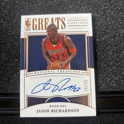 2022-23 Panini National Treasures  Auto Jason Richardson /25 - Image 1 of 2