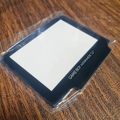 Game Boy Advance GBA SP " GLASS " Replacement Screen Lens 3M  Black - BRAND NEW - Image 1 of 4