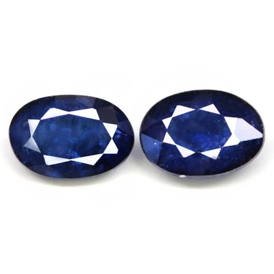 1,10 quilates Piedra preciosa natural zafiro color azul faceta ovalada normal climatizada Australia Foto 1 de 4