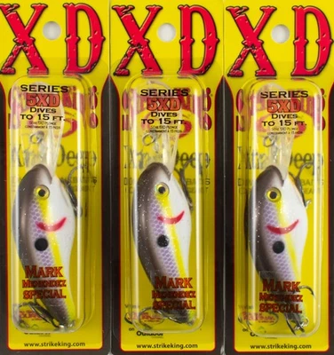 (LOTE DE 3) STRIKE KING SERIE MODELO PRO 5XD 5/8OZ HC5XD-MM3 SEXY ROCK STAR B8226 Foto 1 de 3