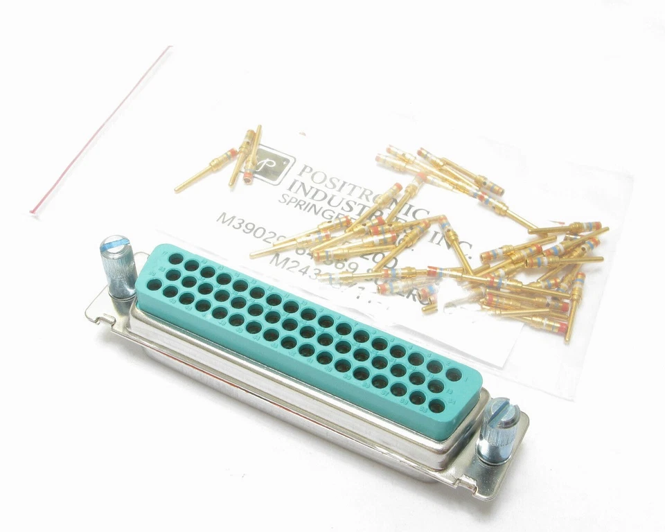 Positronic RD50P100ES-1668.0 50-Contact D-Sub Connector, Male, w/pins - Image 1 of 1