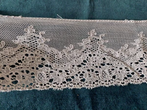 Dentelle ancienne largeur 75 mm vendue au mètre - Imagen 1 de 5