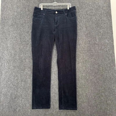 Banana Republic Pants Women's 14 Navy Corduroy Straight Leg Stretch 5-Pocket - Image 1 of 4