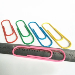 40 Pcs Paper Clips Jumbo Paperclips Metal Multicolored Giant Holder Files - Picture 1 of 11