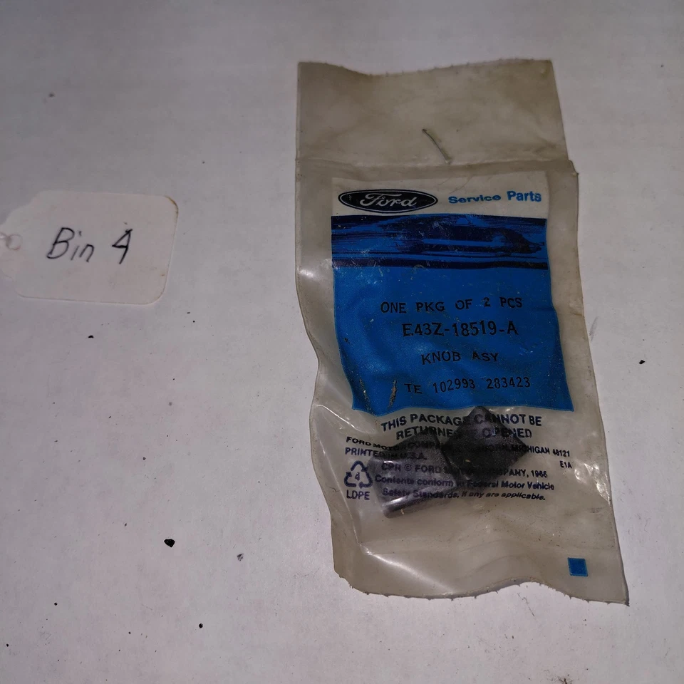 NOS 1984-1987 Ford Tempo Heater Control Knob E43Z-18519-A lot of 2 - Image 1 of 1