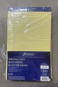 Ampad Spiral Steno Book Gregg-Rule 6 x 9” Green Tint 80 Sheets 25-274 Pack Of 12 - Picture 1 of 2