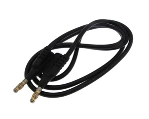 Cable de prueba de silicona enchufe macho a macho banana de 4 mm HQ - negro - Imagen 1 de 1