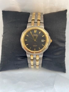 Citizen Eco Drive Titanium Men's 100 MT WR Date Bracelet Watch A160-H21530 TA - Picture 1 of 12