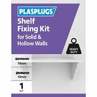 Plasplugs Shelf Fixing Kit Solid & Hollow Walls Bathroom Accessories Shelf Kit