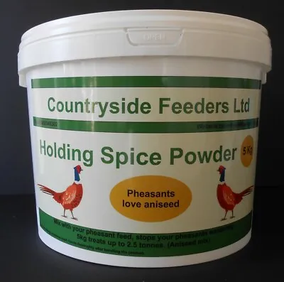 Pheasant Feed Holding Spice Powder, Aniseed, Enticement, Supplement 1 X 5KG • 45£