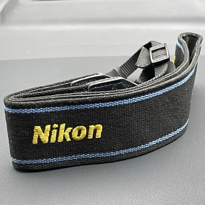 [Exc+3] Correa para el cuello genuina Nikon 1,77 pulgadas (4,5 cm) para profesionales de JAPÓN 7323 Foto 1 de 4