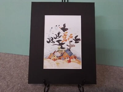 SEABIRDS, ST GEORGE Rie Muñoz ¡Nuevo! Litografía de tarjeta de arte mate personalizada Foto 1 de 3