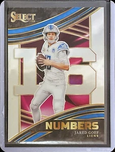 Jared Goff - 2023 Panini Select - Numbers #NMB-JGO - Bild 1 von 1