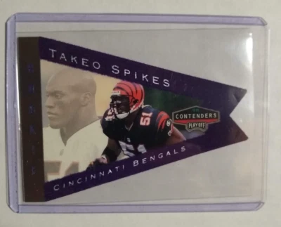 1998 Playoff Contenders Registered Exchange Pennant No. 31 Takeo Spikes RC  - Image 1 of 2