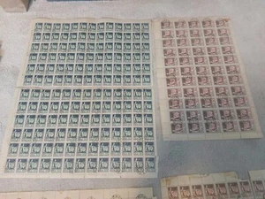 LOT 5 SHEETS Soviet Latvia 10 35kop 1918-1919 Stamps Original Gum MNH White Back - Picture 1 of 4