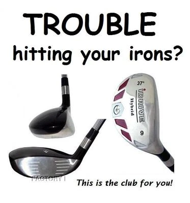 EIXO DE AÇO iDRIVE RESGATE híbrido feito Regular Flex taylor fit #9 ferro madeira 37° - Imagem 1 de 2