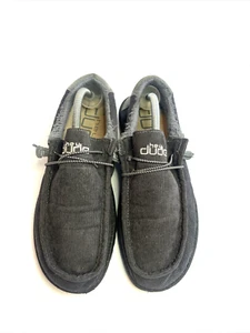 Hey Dude Wally Corduroy Gravel Gray Loafers Slip On Shoes Men Size 10 - Picture 1 of 20