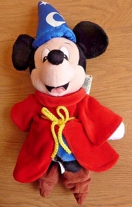 Bolsa de frijoles Walt Disney World SORCERER MICKEY exclusiva para parque temático Disney 12" - Imagen 1 de 11