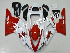 Kit de carenado de carrocería de inyección ABS perforado rojo blanco YZF R1 1998 1999 apto para 1998 - Imagen 1 de 6
