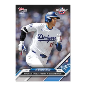 2024 TOPPS NOW #9 SHOHEI OHTANI - SAMMELT ERSTEN HIT IM DODGER STADIUM - Bild 1 von 2