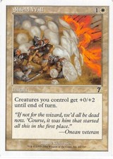 Shield Wall *PLAYSET* Magic MtG x4 Seventh 7th Edition SP