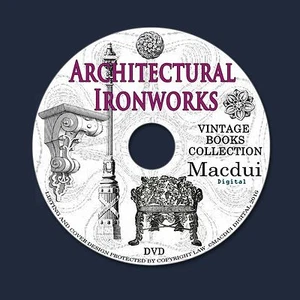 Architectural Ironworks Vintage Books Collection 39 PDF E-Books on 1 DVD Fence - Imagen 1 de 12