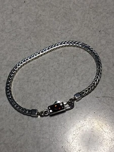 Vintage Sterling Java Bracelet with Awesome Clasp, Konder #381 - Picture 1 of 4