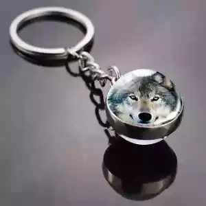 Lindo Llavero Lobo Llavero Cartera Bolso de Mano Coche Dije Mochila Bolso Regalo - Imagen 1 de 2
