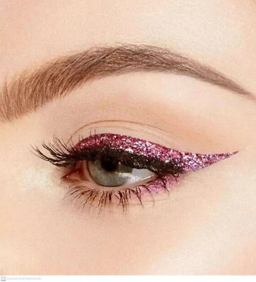 TOO FACED Glitter Pop! Peel-Off Eyeliner KITTY GLITTER Pink Full Size New Boxed - Image 1 of 2