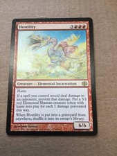 MTG - 1x Hostility - Duel Decks: Jace vs Chandra