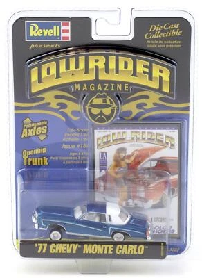 1:64 Revell Lowrider 1977 Chevrolet Monte Carlo Blu #184 La Eccellente Show - Immagine 1 di 2