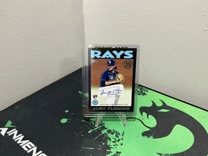 2021 Topps Update 1986 Autograph Josh Fleming RC #86B-JFL Auto Black /199 Rays - Picture 1 of 2