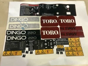 Decal Kit for SOME Toro Dingo 220's and SOME Toro Dingo 323's - Picture 1 of 1