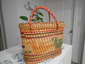 Vintage basket handbag. - Picture 1 of 3